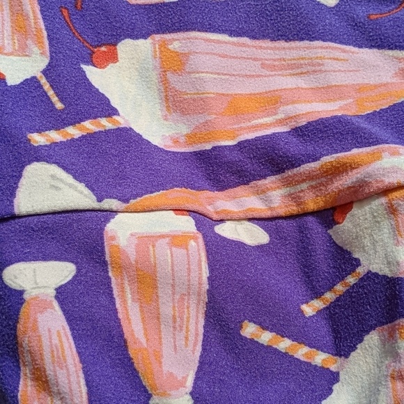 Lularoe OS unicorn milkshake leggings - Picture 2 of 2